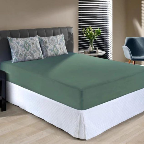 Jogo de Cama Queen Slim Malha 100% Algodao 03 Peças Edromania Persia - Verde Jogo de Cama Queen Slim Malha 100% Algodao 03 Peças Edromania Persia - Verde