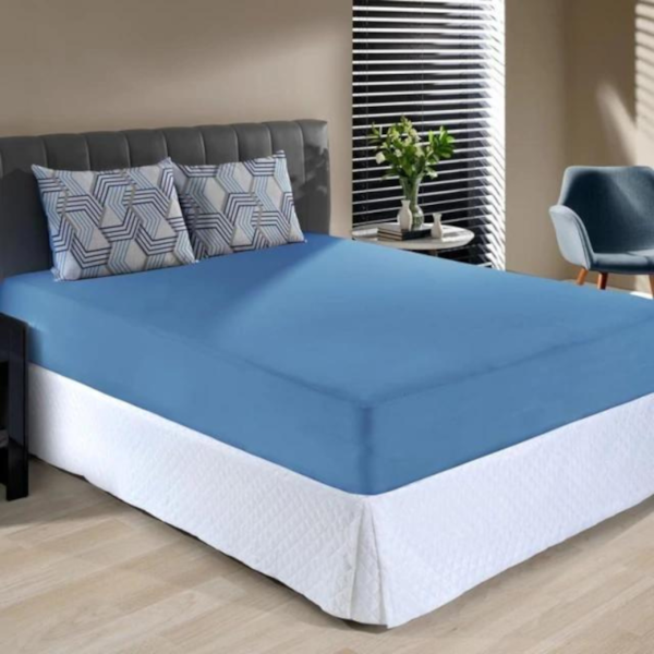 Jogo de Cama Queen Slim Malha 100% Algodao 03 Peças Edromania Troia - Azul Jogo de Cama Queen Slim Malha 100% Algodao 03 Peças Edromania Troia - Azul
