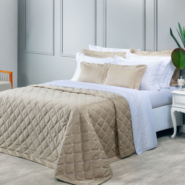 Jogo de Cama Queen Valence 400 Fios 04 Peças Juma - Bege Jogo de Cama Queen Valence 400 Fios 04 Peças Juma - Bege