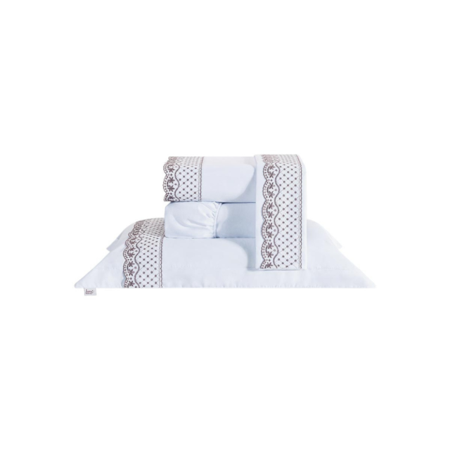 Jogo de Cama Queen Vitalle Percal 200 Fios  04 Peças Juma - Rosa