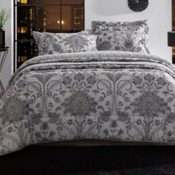 Jogo de Cama Solteiro 140 Fios Estampado Realce Premium Sultan - Alfie Jogo de Cama Solteiro 140 Fios Estampado Realce Premium Sultan - Alfie