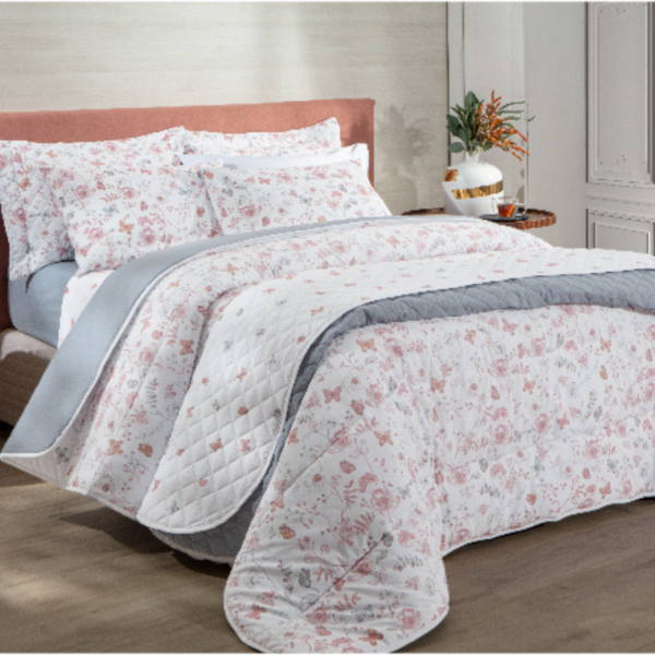 Jogo De Cama Solteiro Estampado Sonhare Prata 180 Fios Sultan - Amsterdã Jogo De Cama Solteiro Estampado Sonhare Prata 180 Fios Sultan - Amsterdã