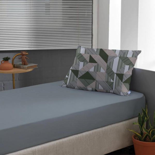 Jogo de Cama Solteiro Slim Malha 100% Algodao 02 Peças Edromania Avila - Cinza Jogo de Cama Solteiro Slim Malha 100% Algodao 02 Peças Edromania Avila - Cinza