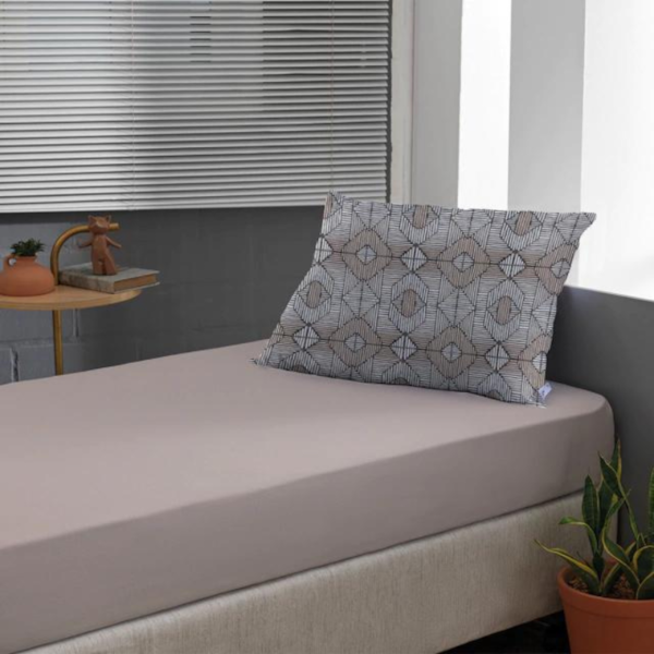 Jogo de Cama Solteiro Slim Malha 100% Algodao 02 Peças Edromania Cordoba - Fendi Jogo de Cama Solteiro Slim Malha 100% Algodao 02 Peças Edromania Cordoba - Fendi