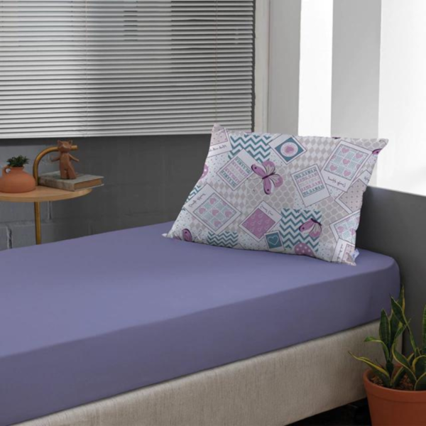 Jogo de Cama Solteiro Slim Malha 100% Algodao 02 Peças Edromania Lovely - Lavanda Jogo de Cama Solteiro Slim Malha 100% Algodao 02 Peças Edromania Lovely - Lavanda