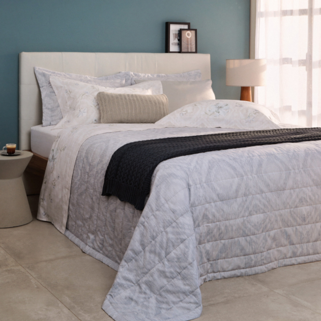 Jogo de Cama Super King Percalle 180 Fios 04 Peças Buddemeyer - Botanical