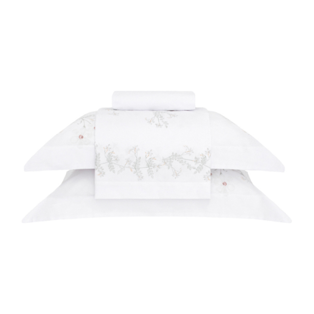 Jogo de Cama Super King Percalle 180 Fios 04 Peças Buddemeyer - Hédera