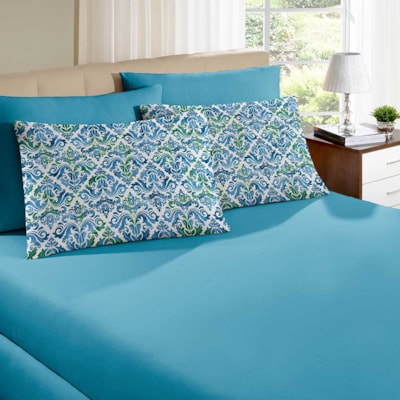 Jogo de lençol Casal Malha 100% Algodão 3 Peças PortaCasa