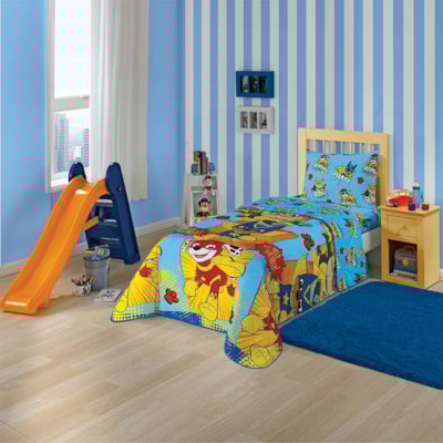 Jogo de Lençol  Infantil Personagens Lepper 2 Peças