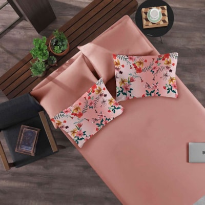 Jogo de lençol Queen Malha 100%Algodão 3 Pçs CasaElegance