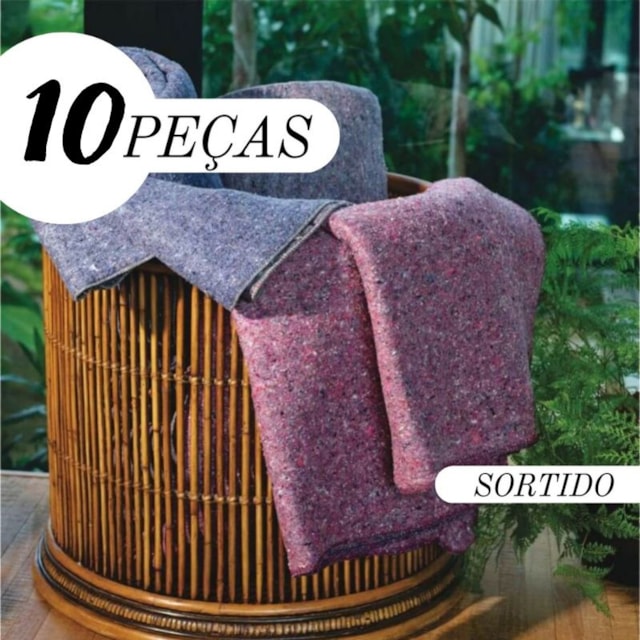 Kit Cobertor de Casal Popular para Doação Sorriso - 10 Peças