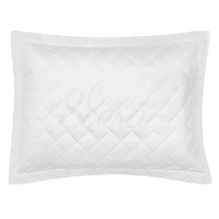 Kit Cobreleito Solteiro King Dupla Face Privilege 200 fios Andreza - Branco