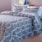 Kit Colcha king 3 Peças Patchwork Boutis Mônaco