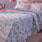 Kit Colcha king 3 Peças Patchwork Boutis Mônaco