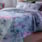 Kit Colcha king 3 Peças Patchwork Boutis Mônaco