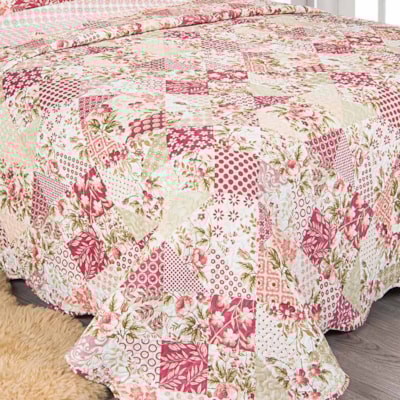 Kit Colcha Patchwork Casal 3 Peças Evoluition