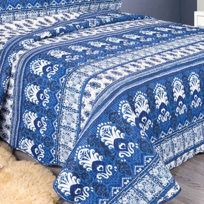 Kit Colcha Patchwork Casal 3 Peças Evoluition