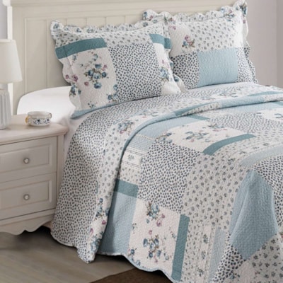 Kit Colcha Patchwork Solteiro 2 Peças Evoluition