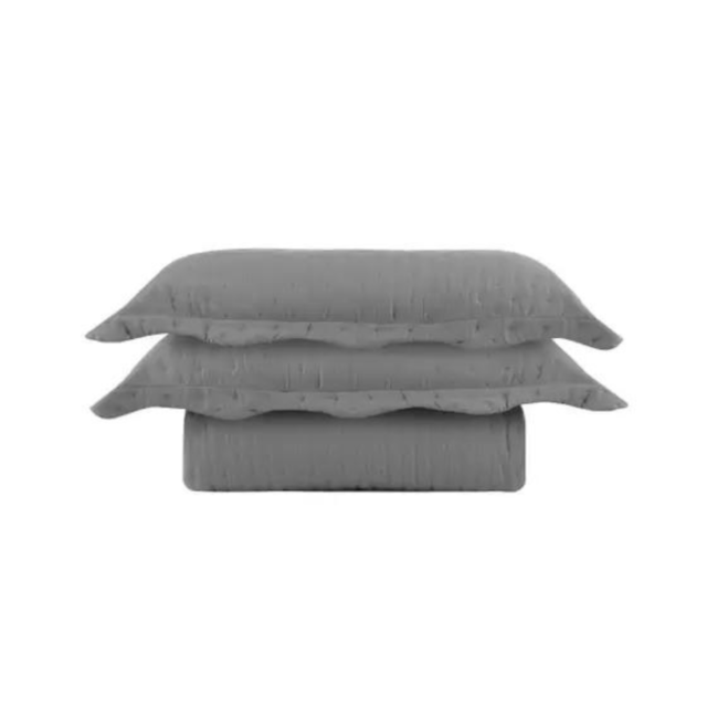 Kit Colcha Queen 03 peças Plumê Lisa Sonhare - (Confira cores disponíveis)