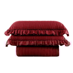 Kit Colcha Queen 03 peças Romântica Lisa Sonhare (confira cores)