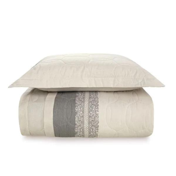 Kit Colcha Solteiro 100% Algodão 150 Fios 02 Peças Karsten – Castani Kit Colcha Solteiro 100% Algodão 150 Fios 02 Peças Karsten – Castani