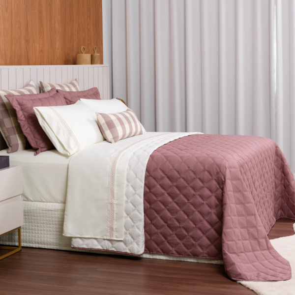 Kit Coordenado King 5 Peças Dulpa Face Milanno Lavive - Rosa Kit Coordenado King 5 Peças Dulpa Face Milanno Lavive - Rosa