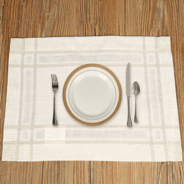 Kit Lugar Americano Linen Maison Charmy 2 Peças Argivai - Linho Kit Lugar Americano Linen Maison Charmy 2 Peças Argivai - Linho