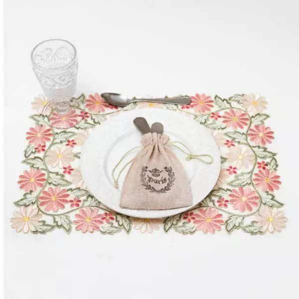 Kit Lugar Americano Requinte Luxe 2 Peças Argivai - Flores Kit Lugar Americano Requinte Luxe 2 Peças Argivai - Flores