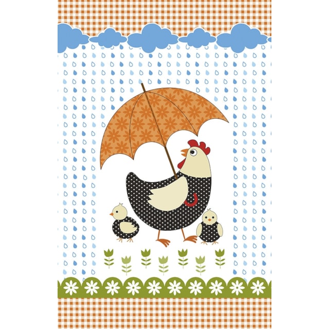 Kit Pano de Copa 06 Peças Estampado Caipira Lepper 40cm x 60cm