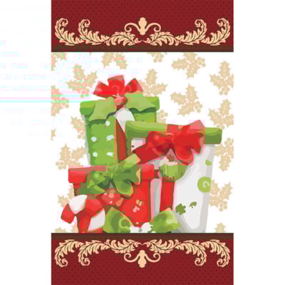 Kit Pano de Copa Felpudo Natal com 3 peças Lepper