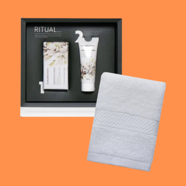 Kit Ritual de Hidratação Profunda + Toalha de Mão Neo 33cm x 33cm Branco Kit Ritual de Hidratação Profunda + Toalha de Mão Neo 33cm x 33cm Branco