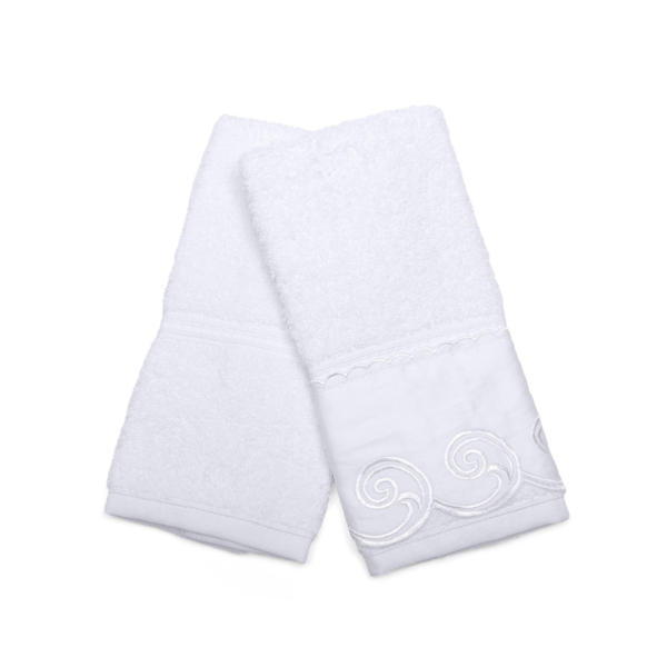 Kit Toalha Lavabo 02 Peças Renda Sortida Dakota 100% Algodão Bouton - (Confira rendas) Kit Toalha Lavabo 02 Peças Renda Sortida Dakota 100% Algodão Bouton - (Confira rendas)