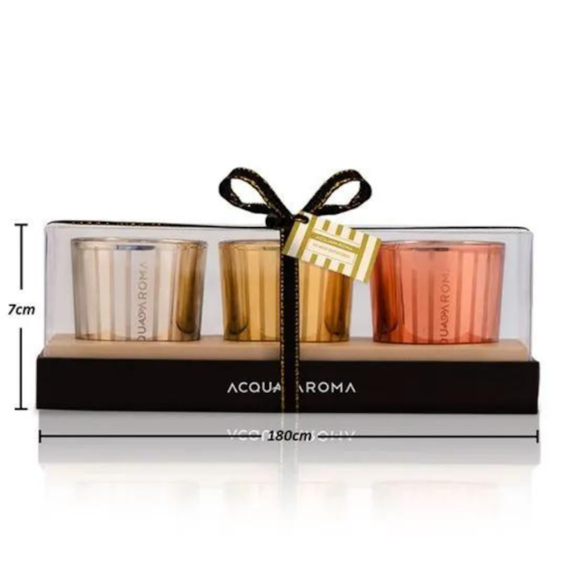 Kit Velas Perfumadas Acqua Aroma Lúmina 50g