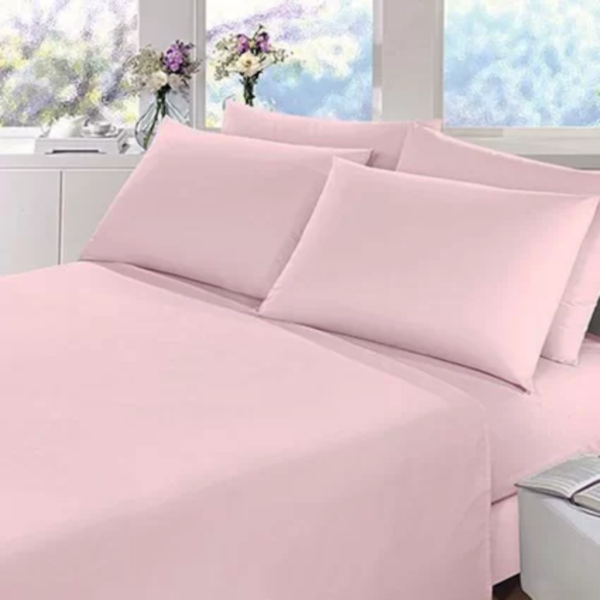 Lençol Avulso Queen Prata 150 fios Liso Com Elástico 100% Algodão Santista - Rosa Lençol Avulso Queen Prata 150 fios Liso Com Elástico 100% Algodão Santista - Rosa