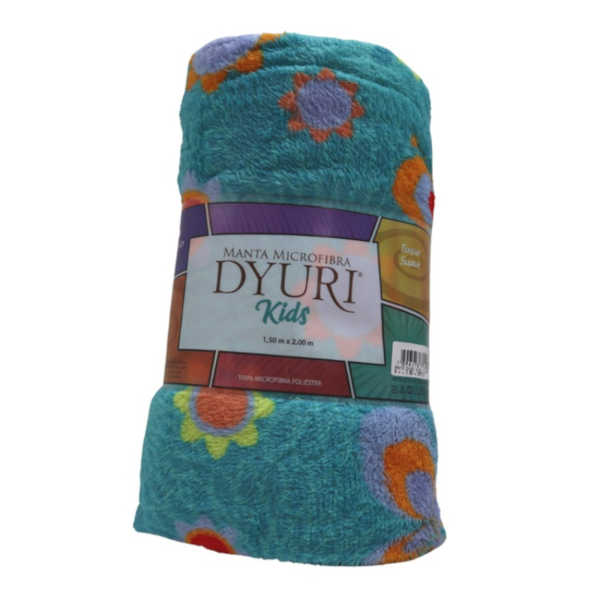 Manta Dyuri Kids Microfibra 1,50m x 2m c/ Cinta Jolitex - Jardim/Verde Manta Dyuri Kids Microfibra 1,50m x 2m c/ Cinta Jolitex - Jardim/Verde