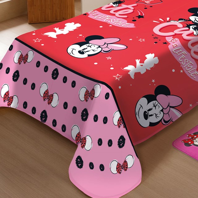 Manta Infantil Soft 1,50m x 2m Estampas Disney Jolitex - Minnie Mouse II