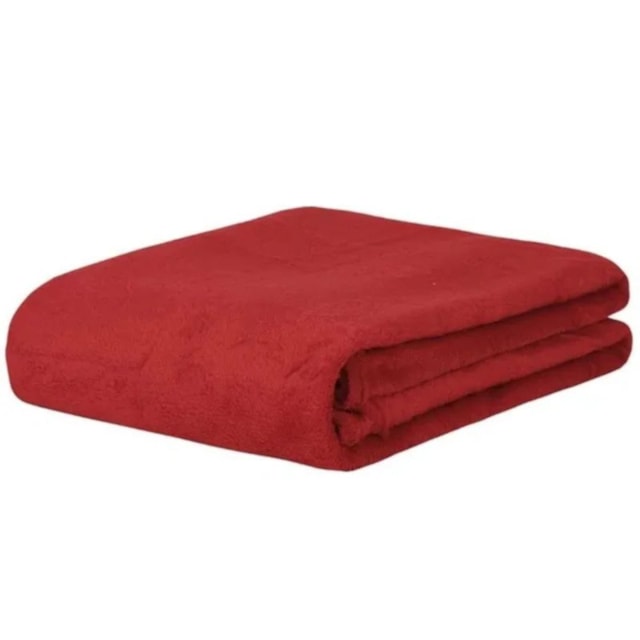 Manta Queen Fleece Microfibra 2,20m x 2,40m Lisa - Arte&Cazza (confira cores)