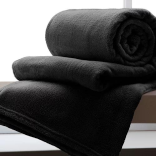 Manta Queen Fleece Microfibra Lisa Andreza - Bege