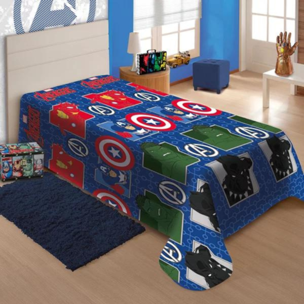 Manta Soft Solteiro 1,50 x 2,00m Jolitex - Avengers Vingadores Manta Soft Solteiro 1,50 x 2,00m Jolitex - Avengers Vingadores