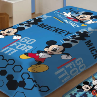 Manta Soft Solteiro 1,50 x 2,00m Jolitex - Mickey Mouse