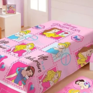 Manta Solteiro Fun 1,50m x 2,00 Jolitex - Amigas Princesas