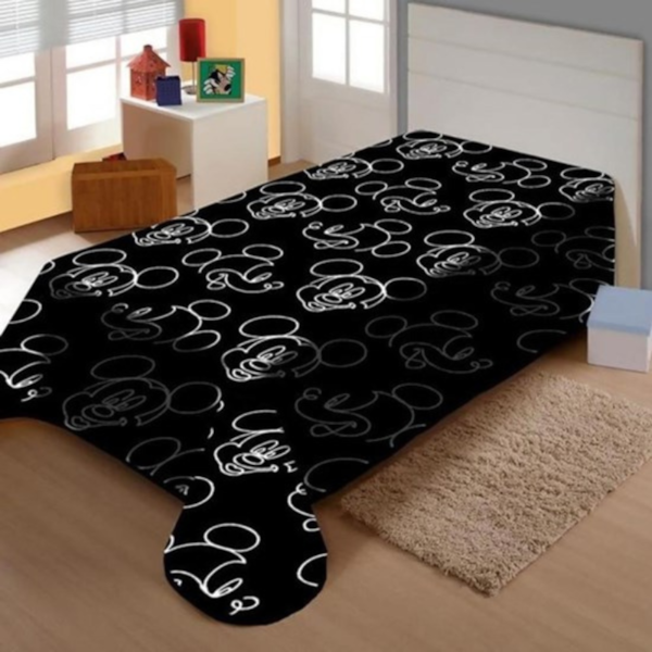 Manta Solteiro Fun 1,50m x 2,00 Jolitex - Mickey Mouse