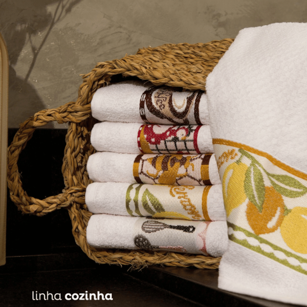 Pano de Copa Jacquard 50cm x 70cm Cavhome - (Confira estampas)