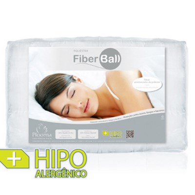 Pillow Top Fiber Ball Casal Plooma Fibra