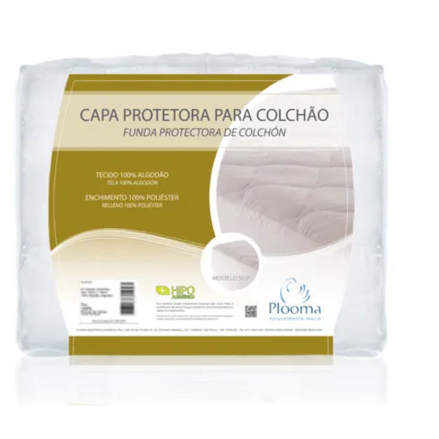 Protetor de colchão Gold king 1,93 X 2,03 Impermeável Slip - Plooma