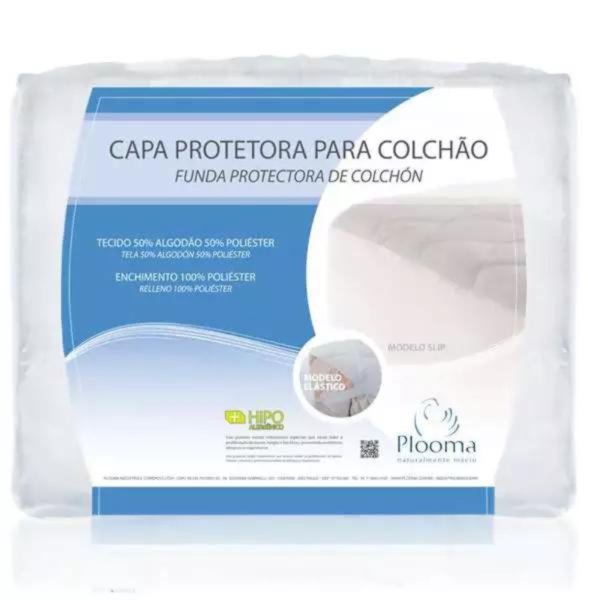 Protetor de colchão Solteiro 90 X 1,90 Impermeável Slip Plooma