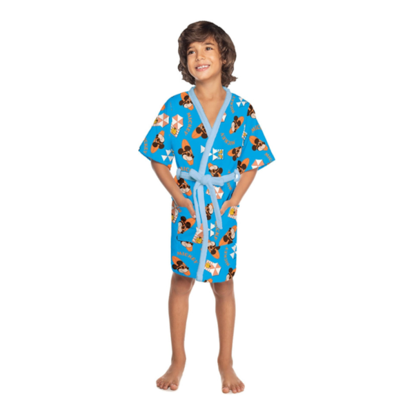 Roupão Aveludado Infantil Quimono Estampado - Lepper Mickey Praia (Confira tamanhos disponíveis) Roupão Aveludado Infantil Quimono Estampado - Lepper Mickey Praia (Confira tamanhos disponíveis)