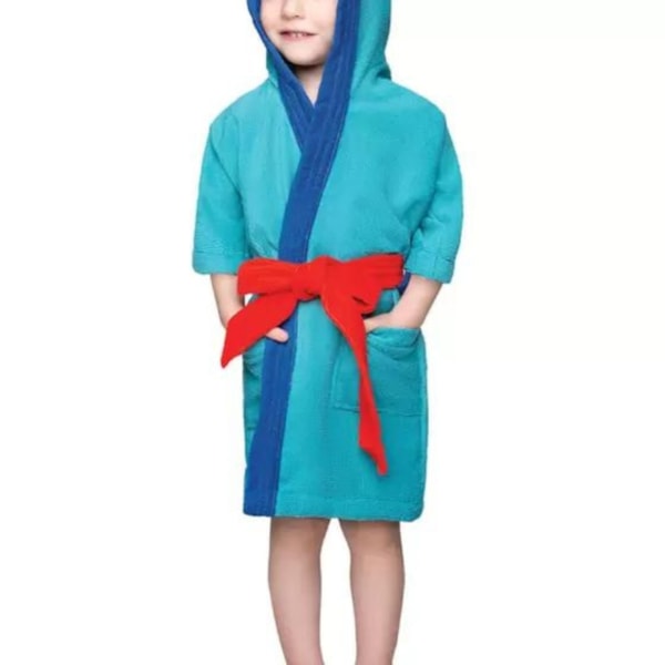 Roupão Infantil Aveludado Quimono Com Capuz Lepper - Jujuba Turquesa (confira tamanhos) Roupão Infantil Aveludado Quimono Com Capuz Lepper - Jujuba Turquesa (confira tamanhos)