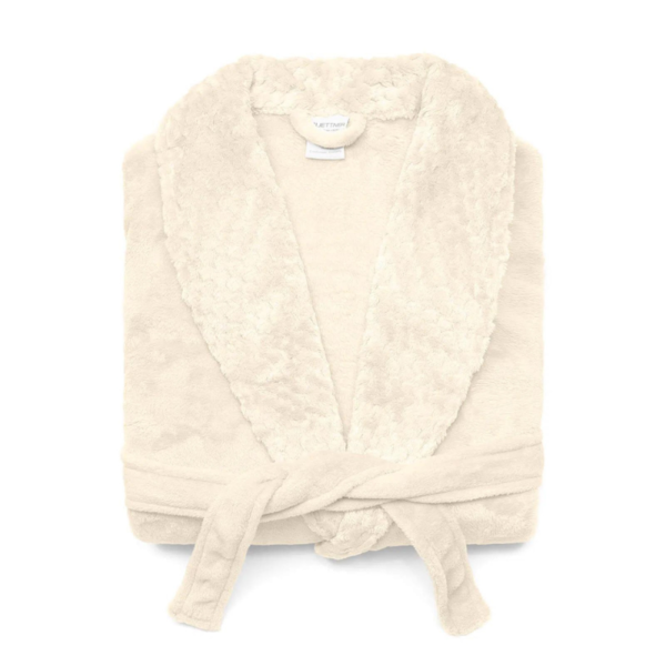 Roupão Love Flannel Microfibra c/ Gola Xale Buettner - Pérola (confira tamanhos) Roupão Love Flannel Microfibra c/ Gola Xale Buettner - Pérola (confira tamanhos)