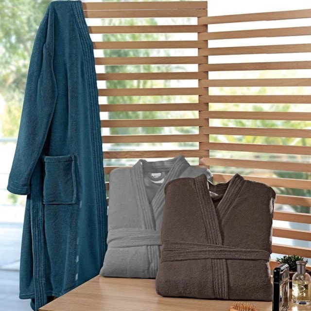 Roupão Masculino Loft Flannel Fleece Buettner Cinza M - (confira tamanhos)